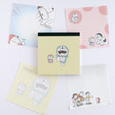 Green Flash Doraemon Memo Pad Square Mini Doraemon