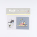 Green Flash Doraemon Sticker Set Time Machine