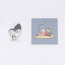 Green Flash Doraemon Sticker Set