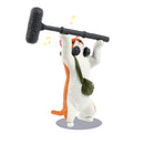 Ornament (Gacha Blind Box Figurine/Cat/Sound Director: 5.2X5Cm, Annoucer: 5X2.5Cm, Ad1: 4.8X5Cm, Camera Man: 5X3Cm, Ad2: 5X3.5Cm/Yell/Smcol(S): White/Black/White,Black)