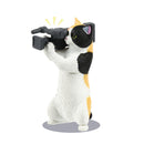 Ornament (Gacha Blind Box Figurine/Cat/Sound Director: 5.2X5Cm, Annoucer: 5X2.5Cm, Ad1: 4.8X5Cm, Camera Man: 5X3Cm, Ad2: 5X3.5Cm/Yell/Smcol(S): White/Black/White,Black)