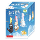 Ornament (Gacha Blind Box Figurine/Animal/Exotic Shorthair: 4.4X2.4Cm, Mike Cat: 4X2.4Cm, Small-Clawed Otter:4.2X2.4Cm, Holland Pop: 4X2Cm, Hamster: 3.5X2Cm/Yell/Smcol(S): White,Brown/Black/White,Grey)