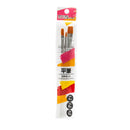 Paint Brushes (Flat/No.4: H18.5cm, No.8: H19.5cm, No.12: H20cm/3pcs/SMCol(s): White)