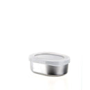 Stainless Steel Oval Food Container - 9.4cm - 160mL Individual Package