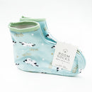 Socks (Fleece Lining/Non-Slip/For Indoor/Long-tailed Tit/23-25cm/1 Pair/Paire/SMCol(s): Green)