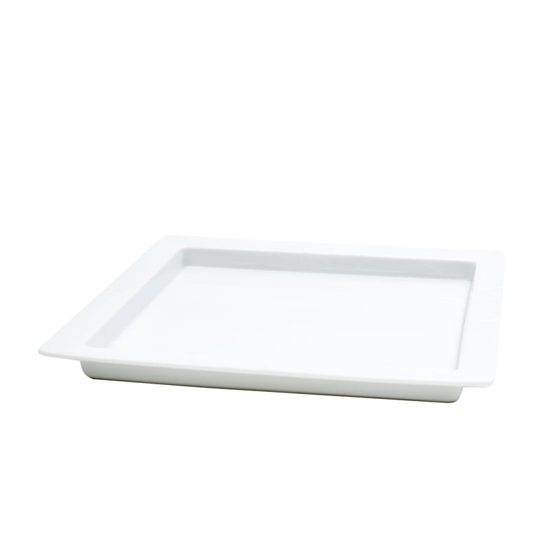 Large Rectangular Rim Porcelain Plate | Oomomo Canada