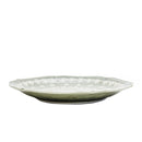 Japanese Porcealin Lace Scalloped Edge Plate (24x23.5x3cm) Moss Green