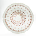 Japanese Porcealin Lace Scalloped Edge Plate (24x23.5x3cm) White