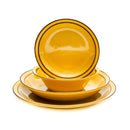 Japanese Fontaine Plate Yellow 25.5x25.5x2.5cm