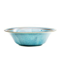 16.5cm Japanese Fontaine Wide Bowl Metallic Green