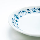 Japanese Aizome Plate (12.5cm x 12.5cm x 2cm) Floral Arabesque