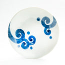 Japanese Aizome Plate (12.5cm x 12.5cm x 2cm) Whirling