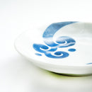 Japanese Aizome Plate (12.5cm x 12.5cm x 2cm) Whirling