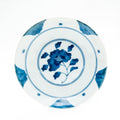 Japanese Aizome Plate (12.5cm x 12.5cm x 2cm) Peony