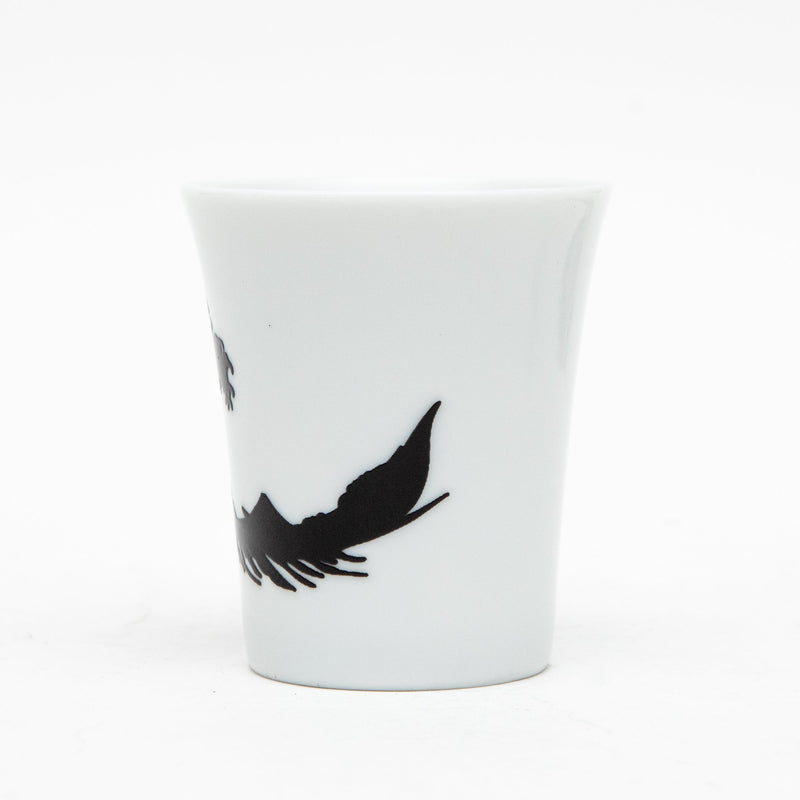 Cup (Porcelain/Colour Changes With Heat/Not Microwave & Dishwasher Safe/Hokusai: The Great Wave off Kanagawa/S/120cc/7.2cm/dia.6.5cm/SMCol(s): White,Black,Blue,Red)