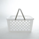 White Large Mesh Basket with Handle