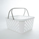 White Large Mesh Basket with Handle