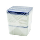 Let's Grab Lunch Two Layers Square LB-104 Lunch Box Navy