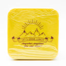Let's Grab Lunch Two Layers Square LB-104 Lunch Box Yellow