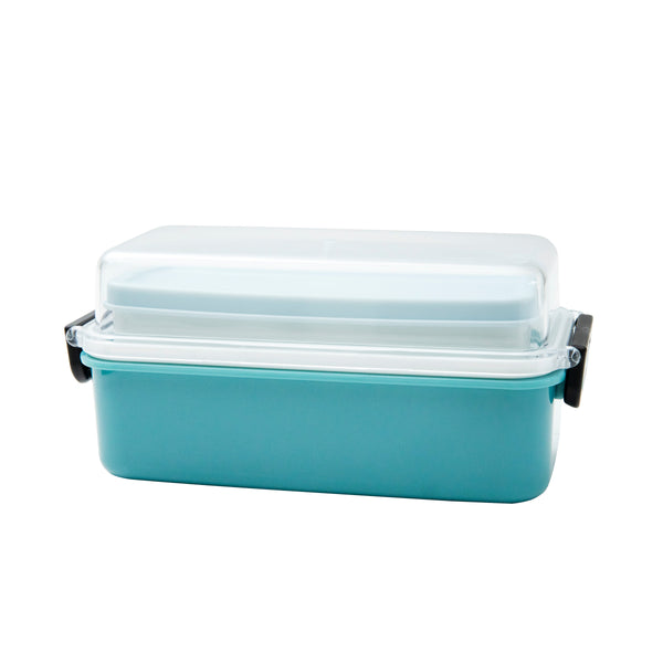 Lunchbox (PS/PP/PE/Silicone/With Latch/Long/SMCol(s): Green)