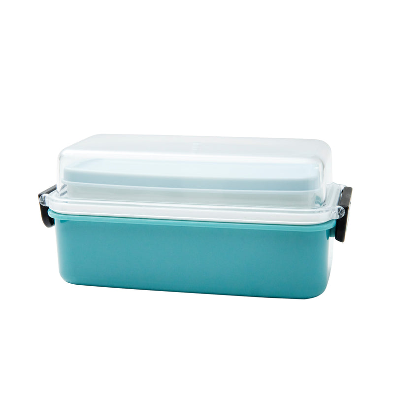 Lunchbox (PS/PP/PE/Silicone/With Latch/Long/SMCol(s): Green)