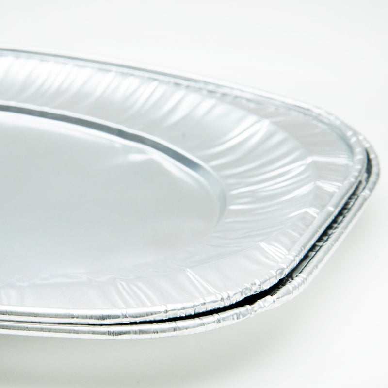 Disposable Aluminum Foil Plate (AL/Oval/2pcs)