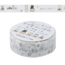 Seal-Do Shinzi Katoh Design Monochrome Miyazawa Kenji: The Nighthawk Star Washi Masking Tape