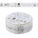 Seal-Do Shinzi Katoh Design Monochrome Miyazawa Kenji: Gauche the Cellist Washi Masking Tape