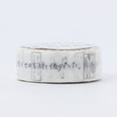 Seal-Do Shinzi Katoh Design Monochrome Miyazawa Kenji: Gauche the Cellist Washi Masking Tape