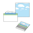Feuilles 40 Sheets Mountain Lanscape Die-Cut Memo Pad MLS-101