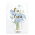 El Commun Bouquet For You Greeting Card Bleu