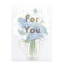 El Commun Bouquet For You Greeting Card Bleu