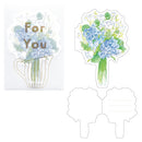 El Commun Bouquet For You Greeting Card Bleu
