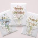 El Commun Bouquet For You Greeting Card Bleu