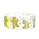 Seal-Do Washi Masking Tape Gold Silhouette The Bears of Mt.Nametoko