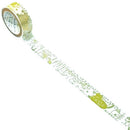 Seal-Do Washi Masking Tape Gold Silhouette Feline Office
