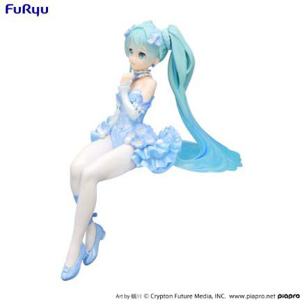 Furyu Hatsune Miku Noodle Stopper Figure -Flower Fairy Nemophila Pail Blue Color Ver.- All Hatsune Miku