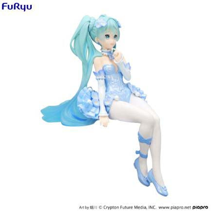 Furyu Hatsune Miku Noodle Stopper Figure -Flower Fairy Nemophila Pail Blue Color Ver.- All Hatsune Miku
