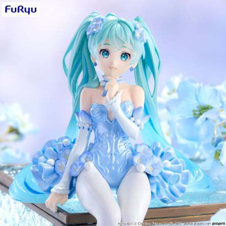 Furyu Hatsune Miku Noodle Stopper Figure -Flower Fairy Nemophila Pail Blue Color Ver.- All Hatsune Miku