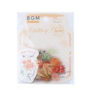 Sticker Flakes Blooming Flower in a Bottle Orange