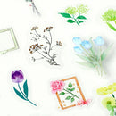 BGM Blooming Flower in a Bottle Sticker Flakes (Dark Green)