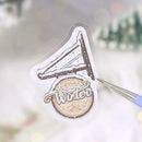 BGM Masking Tape Material 15 Designs Winter Limited The Snow Town Sticker Flakes  45 pcs