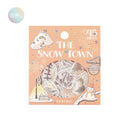 BGM Masking Tape Material 15 Designs Winter Limited The Snow Town Sticker Flakes  45 pcs