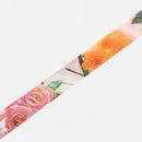 BGM Foil Stamping Washi Masking Tape (Watercolour Flower: Rose)