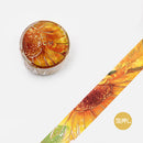 BGM Foil Stamping Washi Masking Tape (Watercolour Flower: Sunflower)