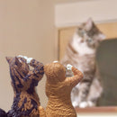 Collectible Salute Cat Figurines Blind Box