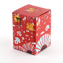Roly-Poly Lucky Cat Ceramic Ornament (Blue) 