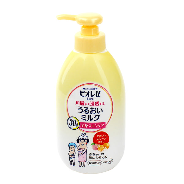 Kao Biore U Moisturizer (Milk Lotion / Shea Butter / Vaseline / Fruit / 300 mL)