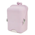Sticks-to-surface Desktop Organizer with Press Push button to remove Purple