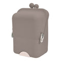 Sticks-to-surface Desktop Organizer with Press Push button to remove Brown